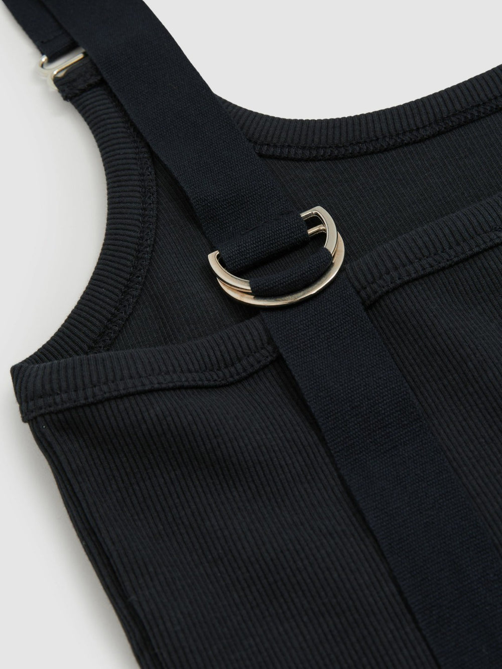 Reiss | Stretch-Cotton D-Ring Strap Vest in Navy