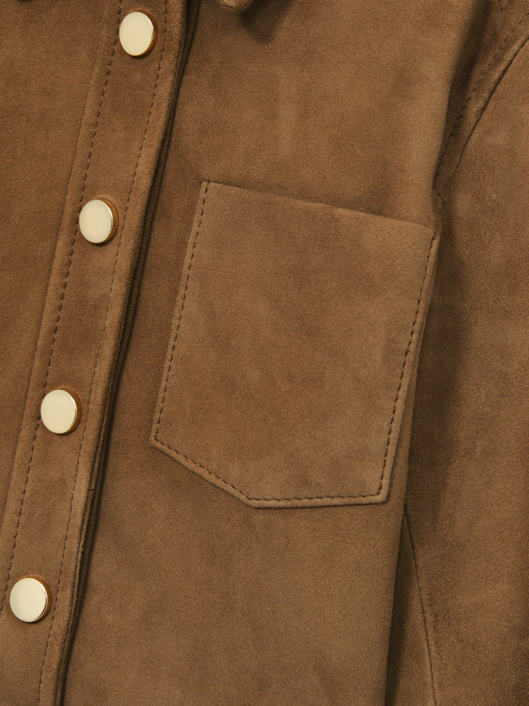 Reiss | 9-13 yrs Suede Cropped Jacket in Tan