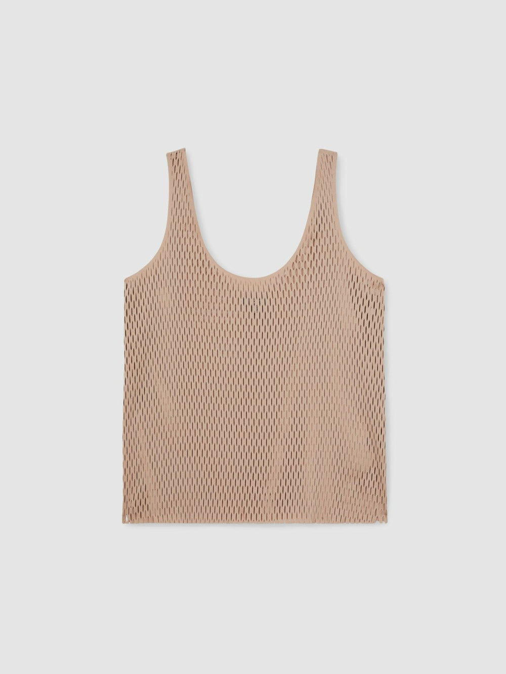 Reiss | Atelier Laser-Cut Vest Top in Taupe