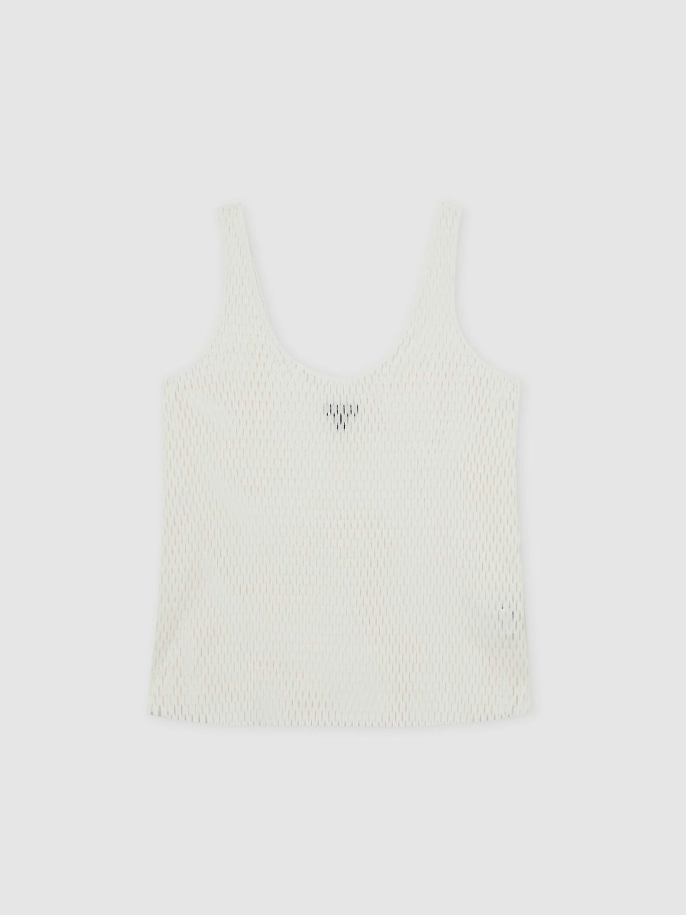 Reiss | Atelier Laser-Cut Vest Top in Cream