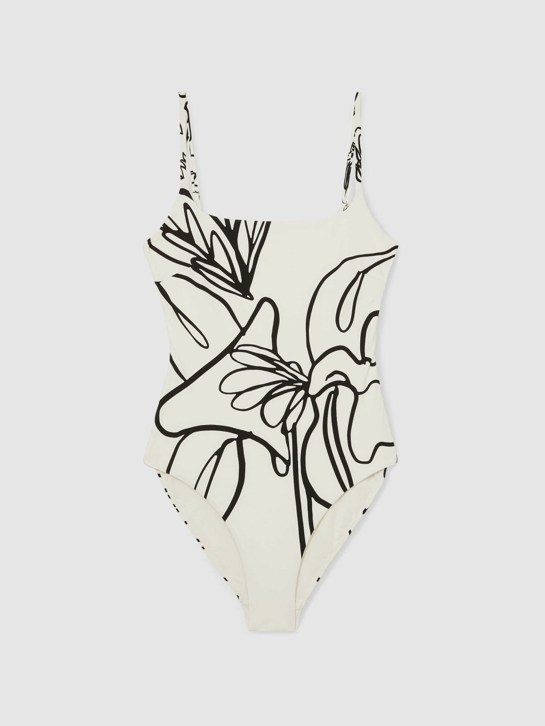 Reiss | | NYBG Floral Graffiti Swimsuit in Ivory