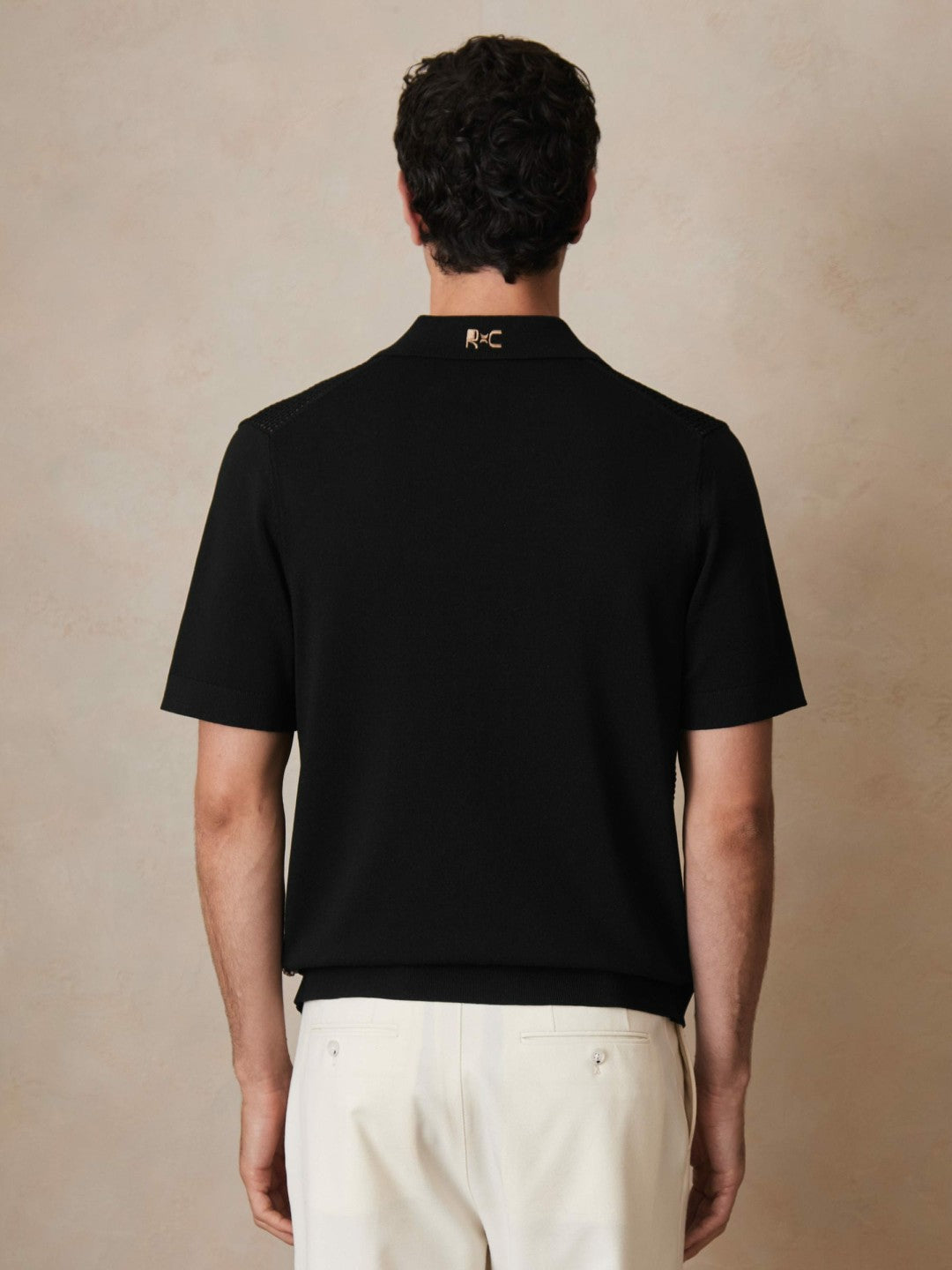 Reiss | | Ché Beaded Crochet Shirt in Black