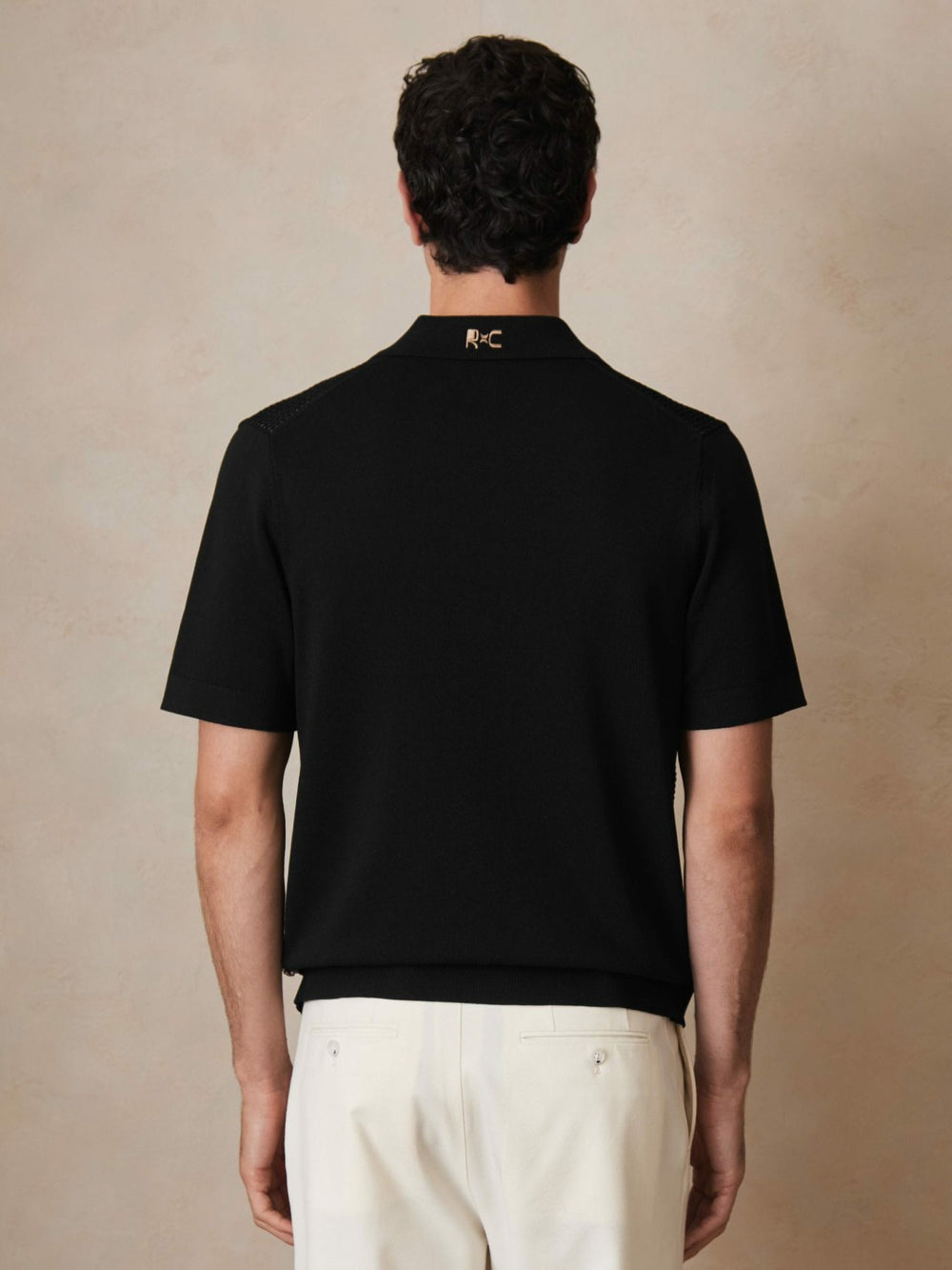 Reiss | | Ché Beaded Crochet Shirt in Black