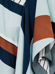 Reiss | 9-13 yrs Stripe-Print Handkerchief Dress in Blue Print