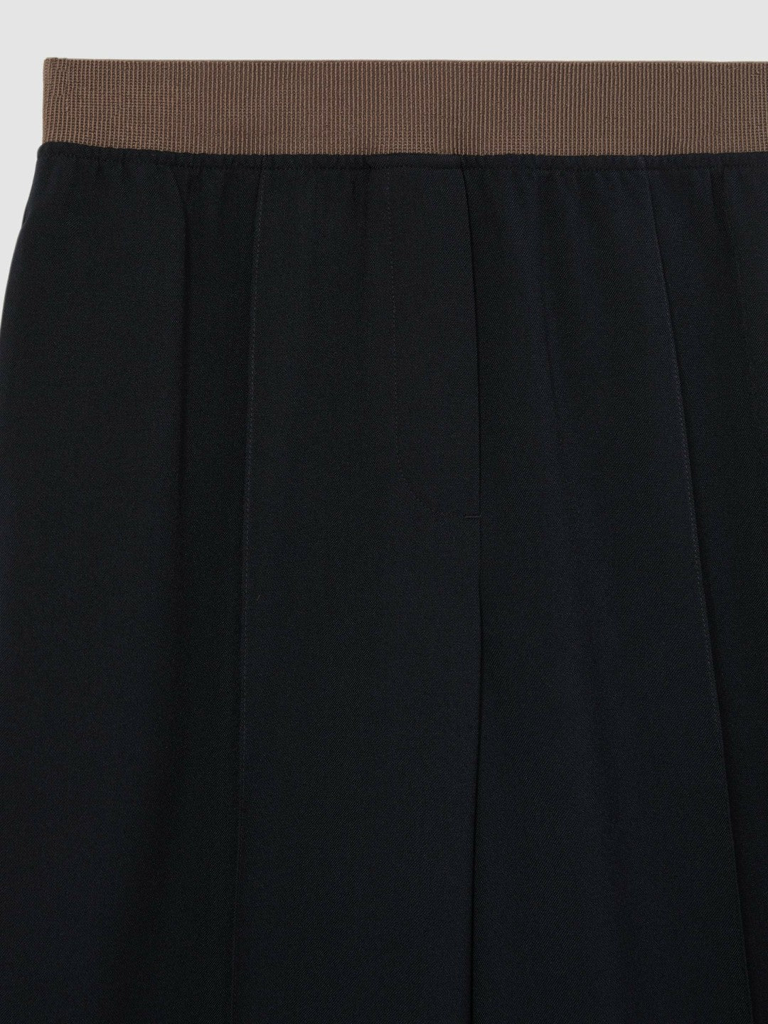 Reiss | Petite Wide-Leg Elasticated-Waist Trousers in Navy