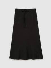 Reiss | Slip Midi Skirt in Black