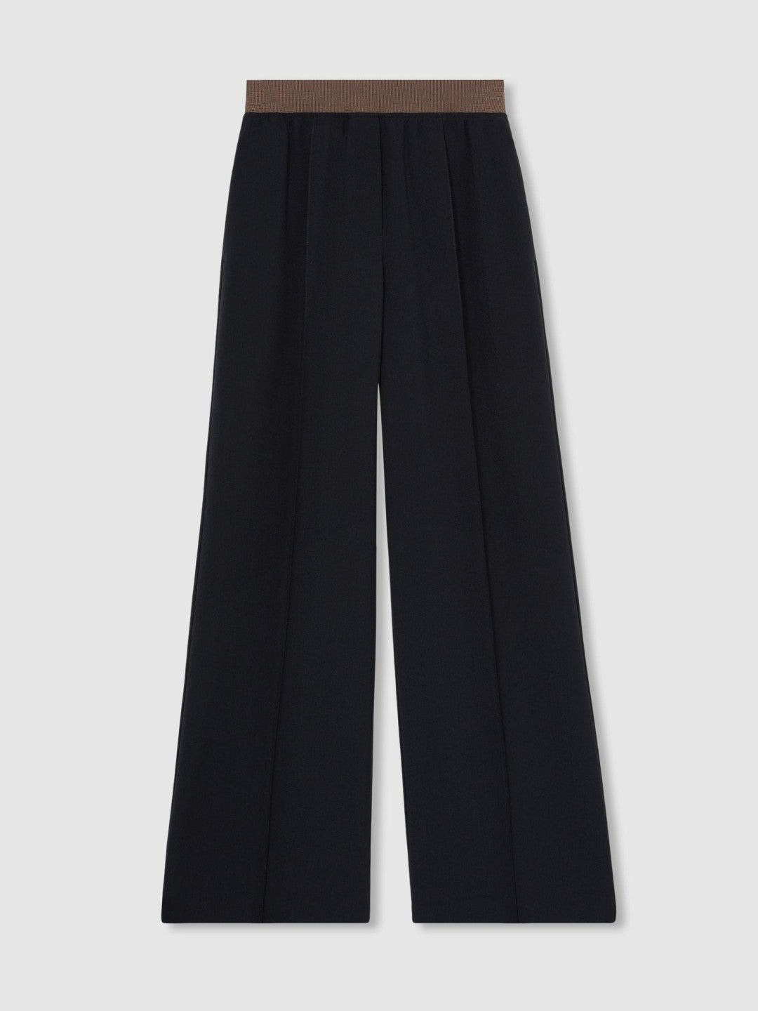 Reiss | Wide-Leg Elasticated-Waist Trousers in Navy