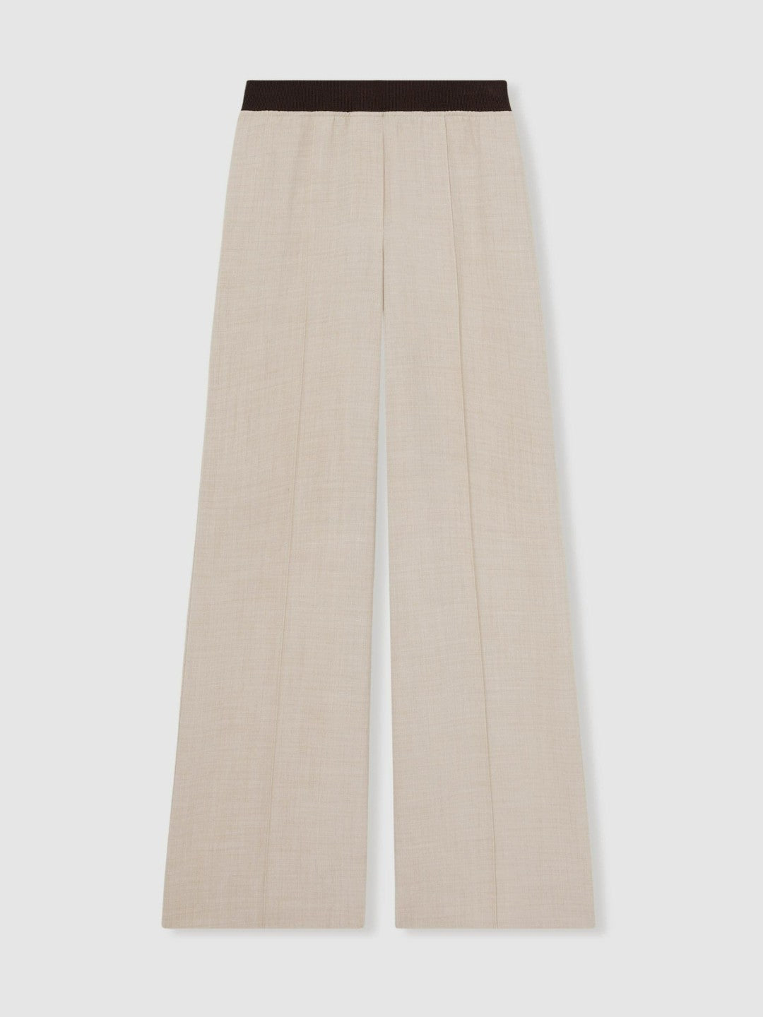 Reiss | Wide-Leg Elasticated-Waist Trousers in Neutral