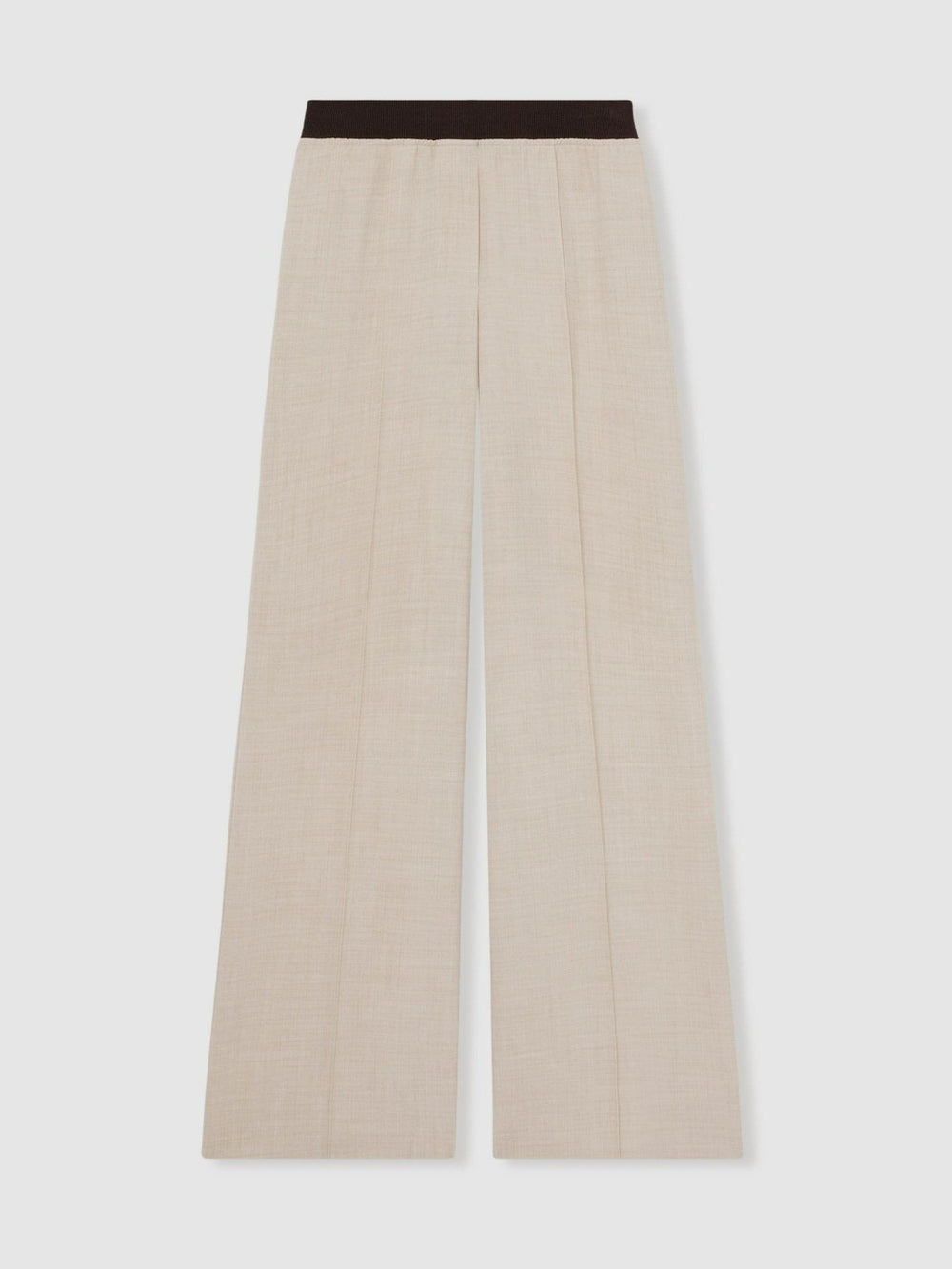 Reiss | Wide-Leg Elasticated-Waist Trousers in Neutral