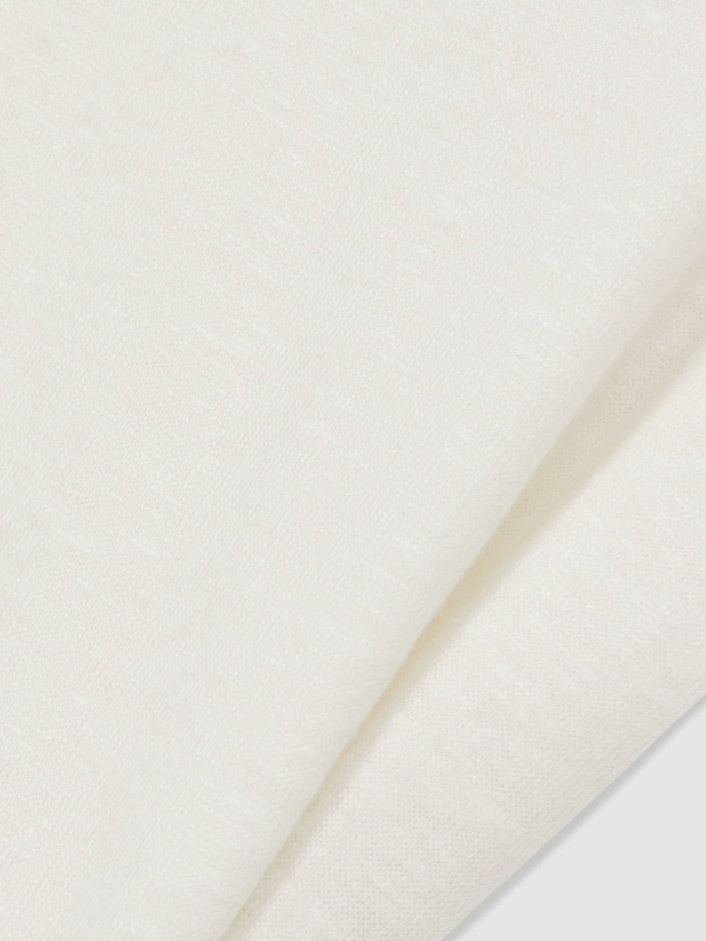 Reiss | Linen Cap-Sleeve T-Shirt in White