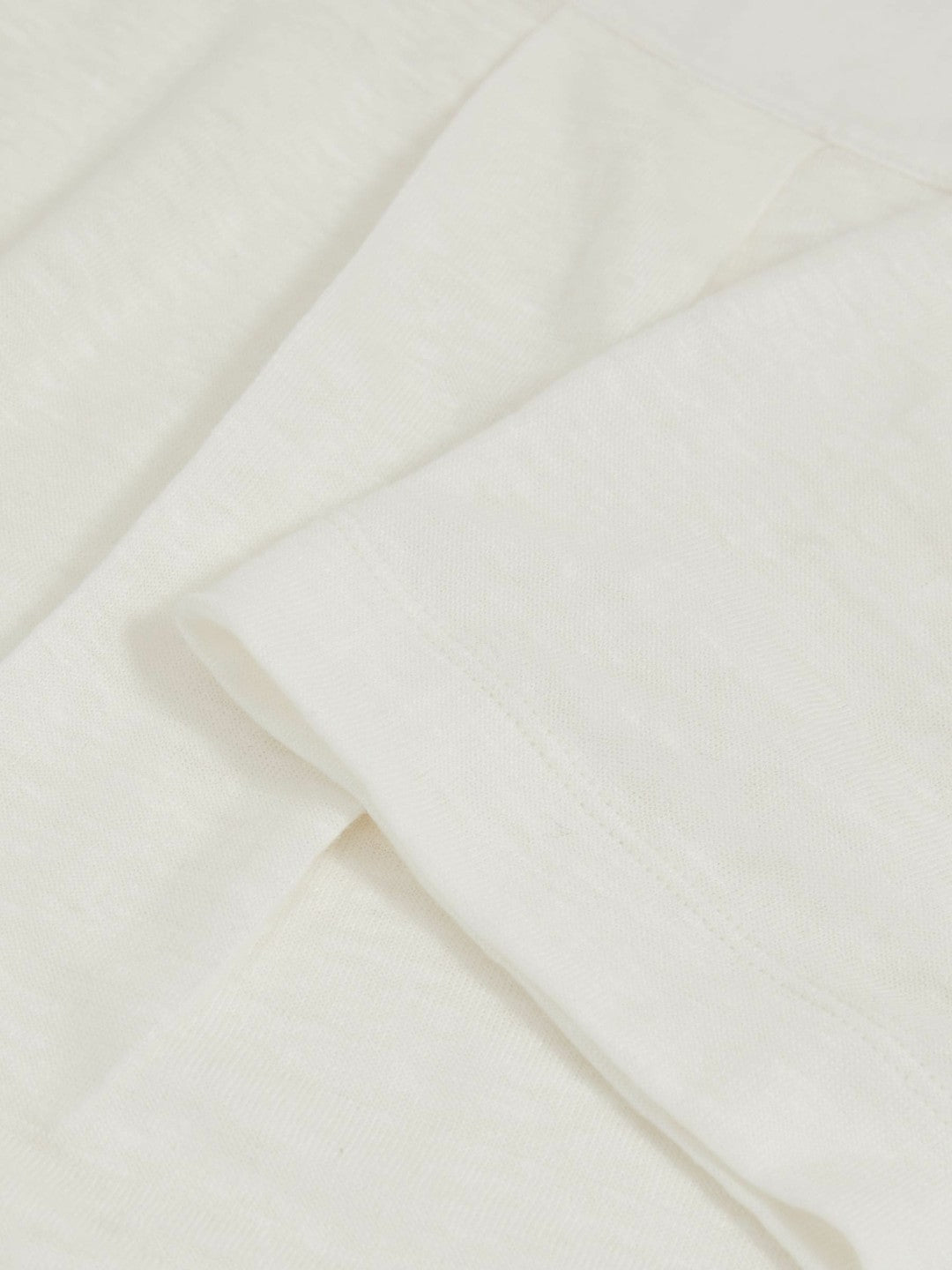 Reiss | Linen V-Neck T-Shirt in White
