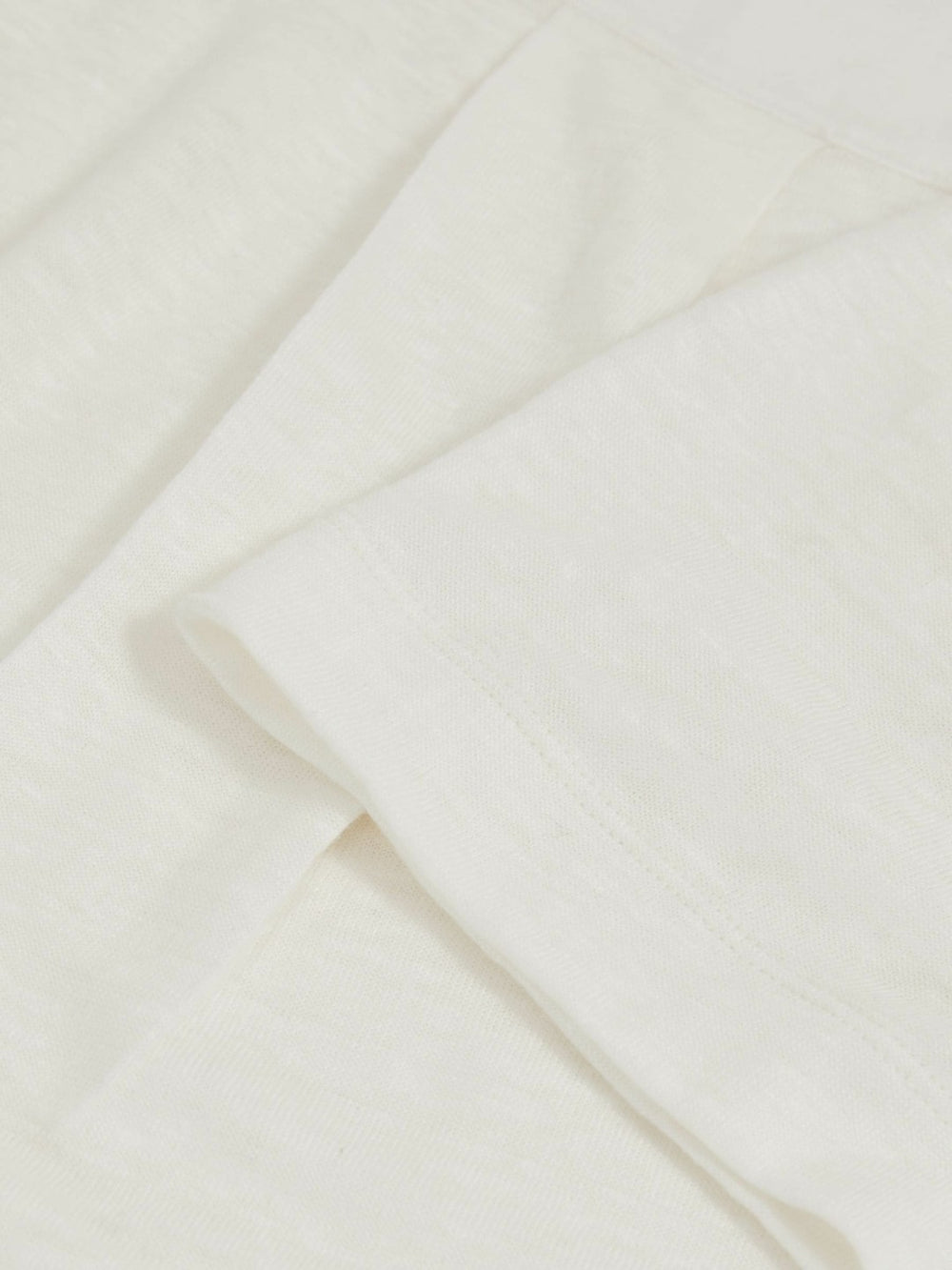Reiss | Linen V-Neck T-Shirt in White