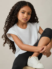 Reiss | 9-13 yrs Three-Quarter Length Leggings in Black