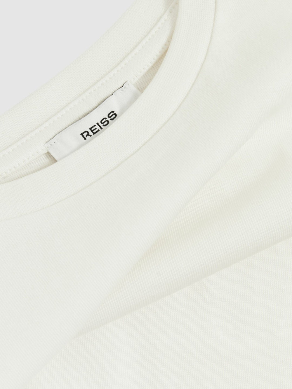 Reiss | 4-9 yrs Oversize Cotton Cropped T-Shirt in Ivory