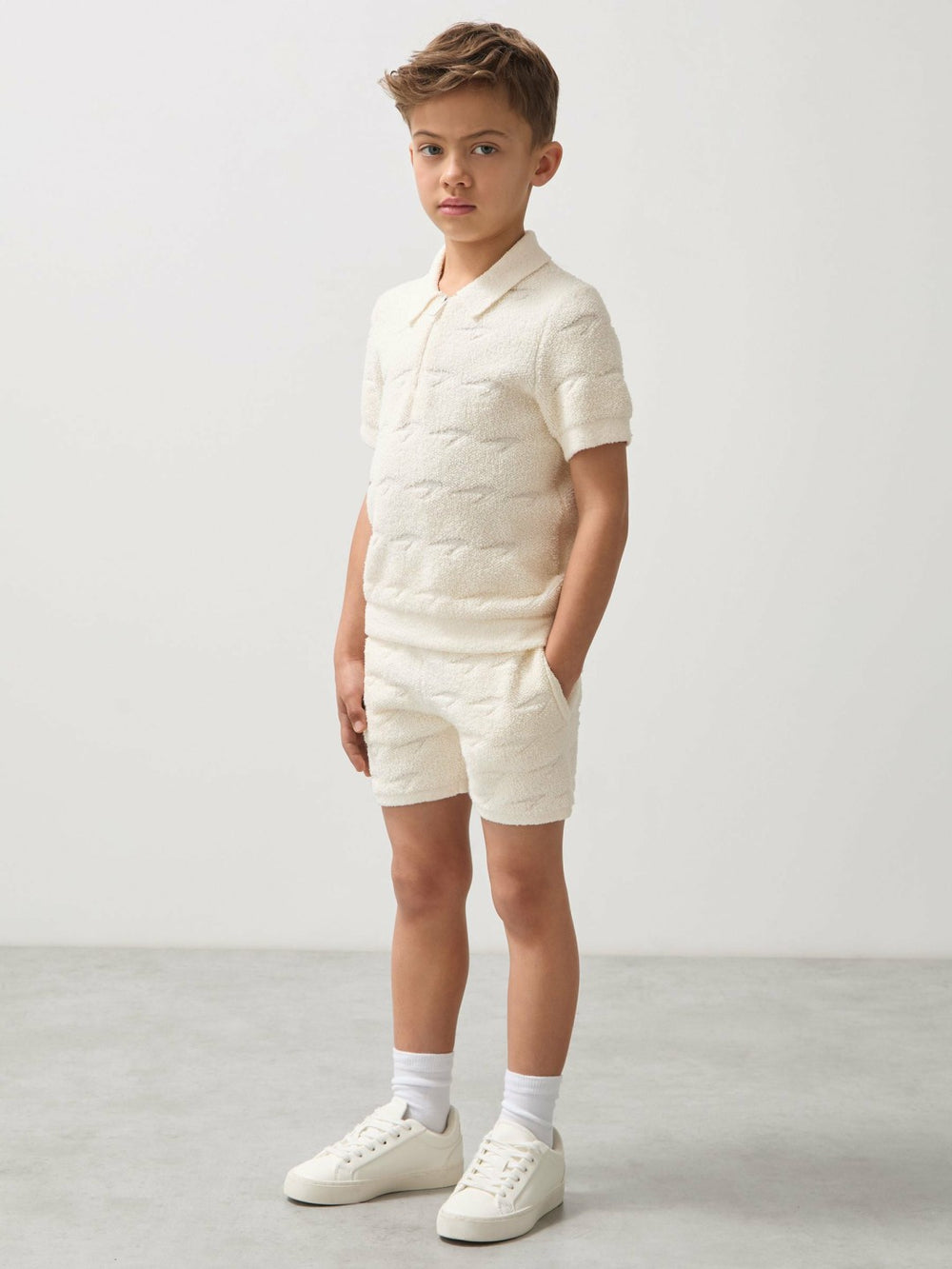 Reiss | 9-13 yrs McLaren F1 Team Speedmark Terry Shorts in White