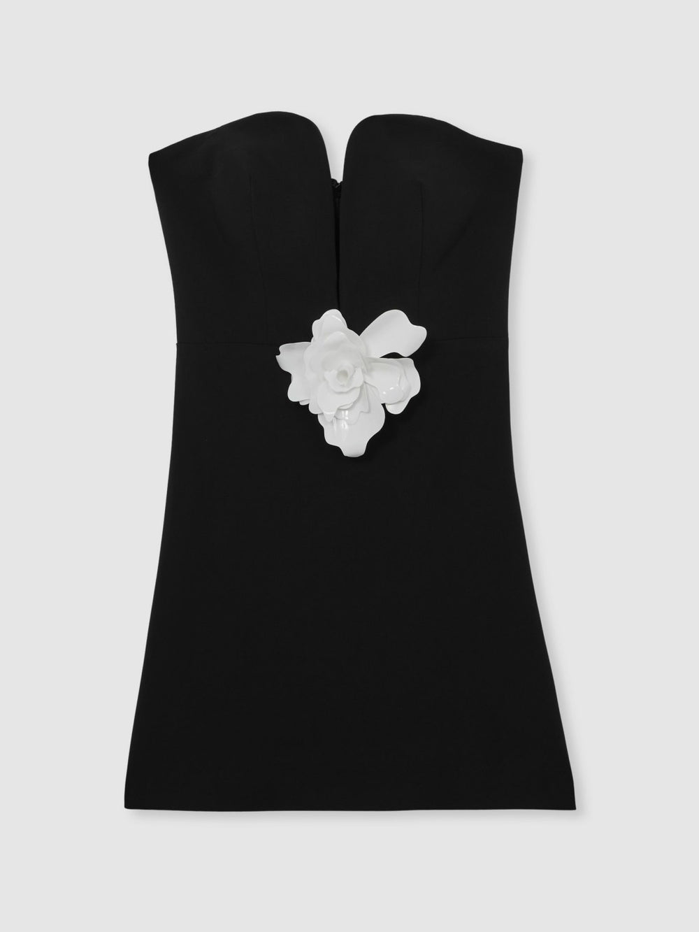 Reiss | Halston Strapless Fitted Mini Dress in Black