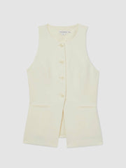 Reiss | Luxe Suiting Vest in Cream