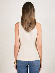Reiss | Luxe Suiting Vest in Cream