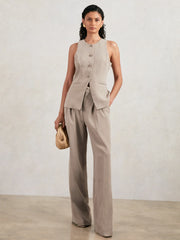 Reiss | Luxe Suiting Vest in Beige