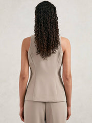 Reiss | Luxe Suiting Vest in Beige