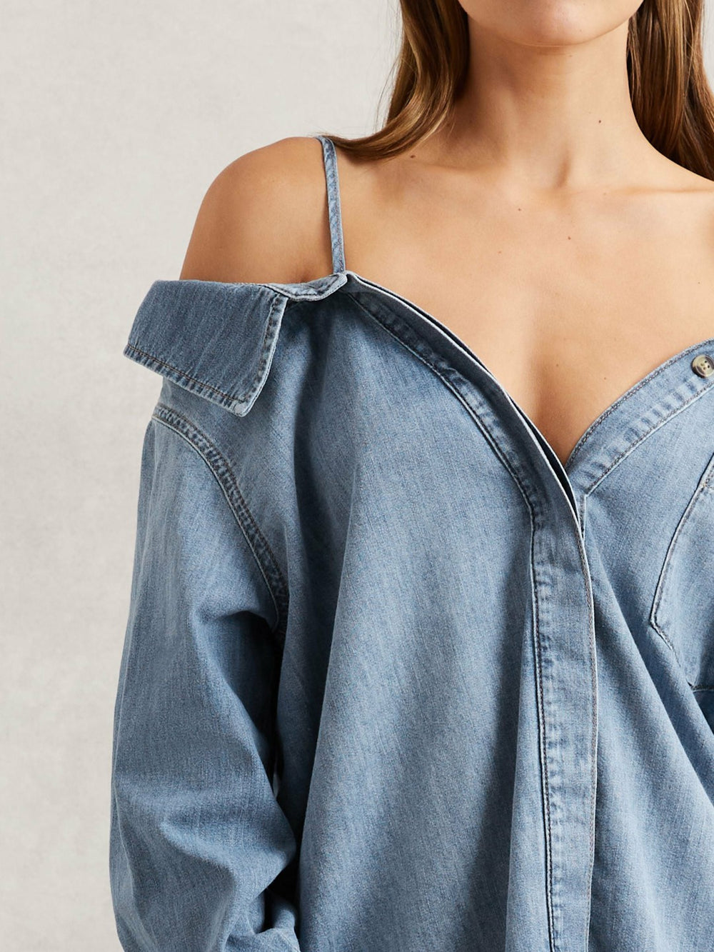 Reiss | 100% Cotton Shirt in Indigo Blue