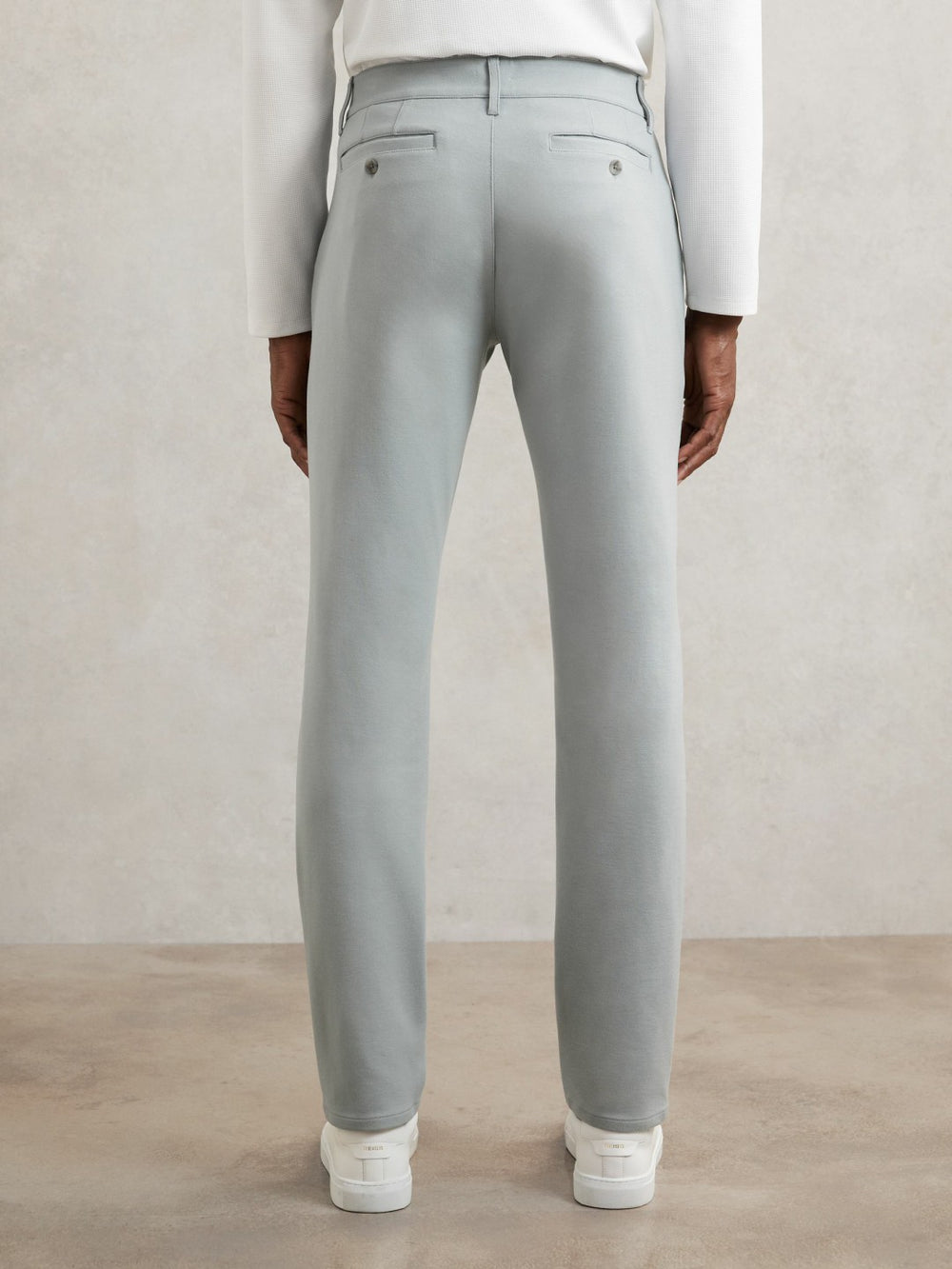 Reiss | Paige Slim-Fit Stretch Trousers in Moon Shadow Blue