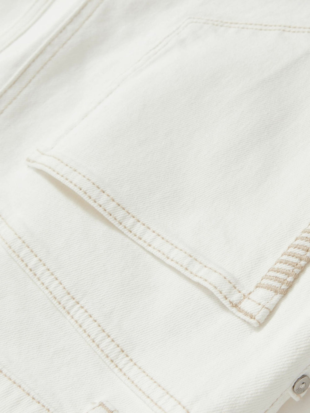 Reiss | Paige Ecru Wide Leg Pintuck Jeans in Ecru