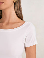 Reiss | Short Sleeve T-Shirt in Cream
