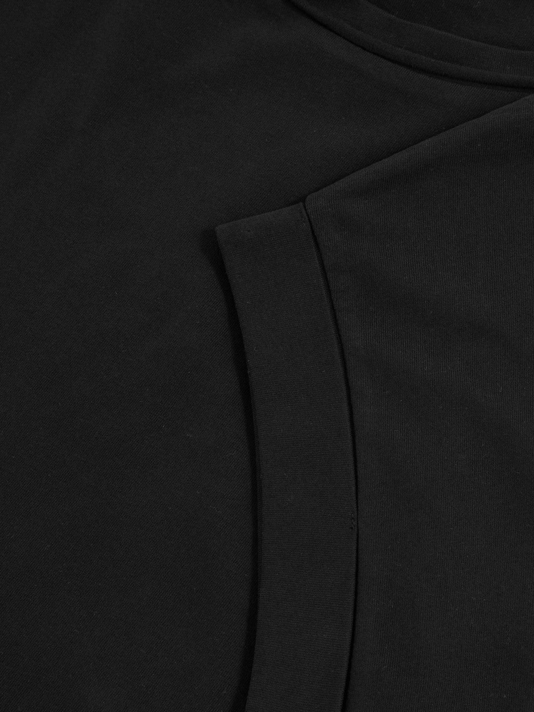 Reiss | Brushed-Cotton Crew-Neck T-Shirt in Black
