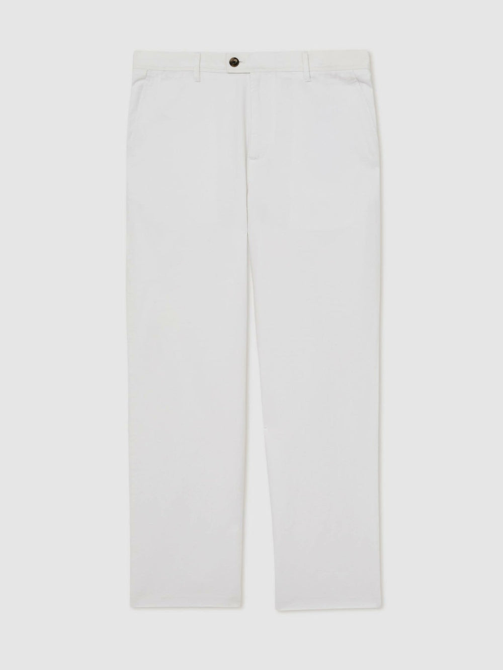 Reiss | Cotton-Linen Relaxed-Fit Trousers in White