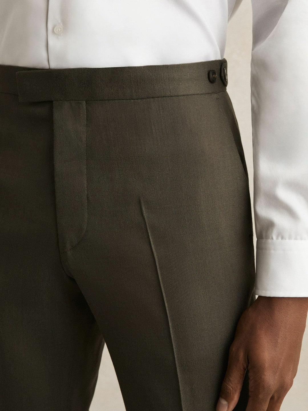 Reiss | Slim-Fit Suit Trousers in Dark Green