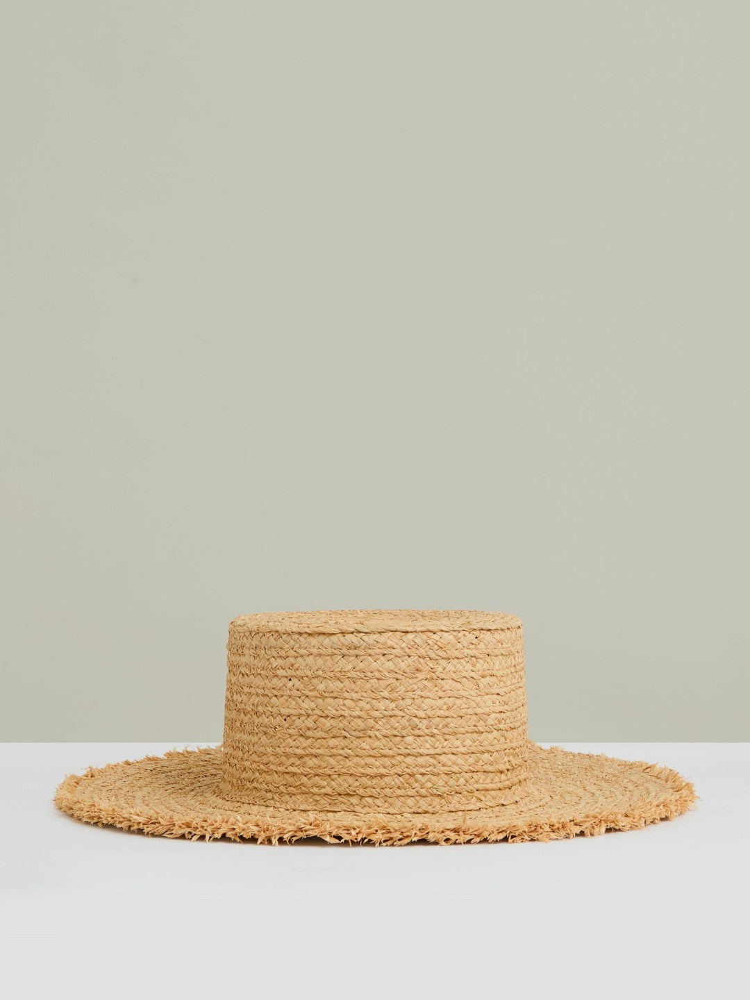 Reiss | Straw Boater Hat in Natural