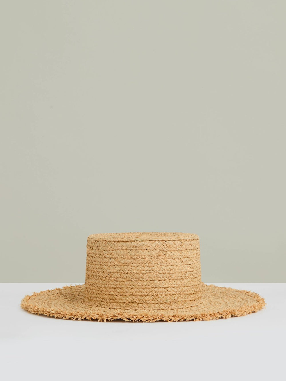 Reiss | Straw Boater Hat in Natural