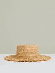 Reiss | Straw Boater Hat in Natural