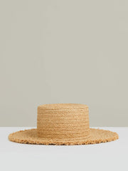 Reiss | Straw Boater Hat in Natural