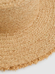 Reiss | Straw Boater Hat in Natural