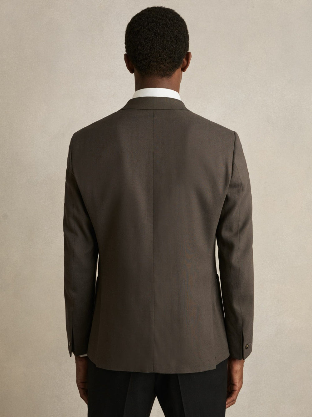 Reiss | Slim Fit Double Breasted Suit Blazer in Dark Green