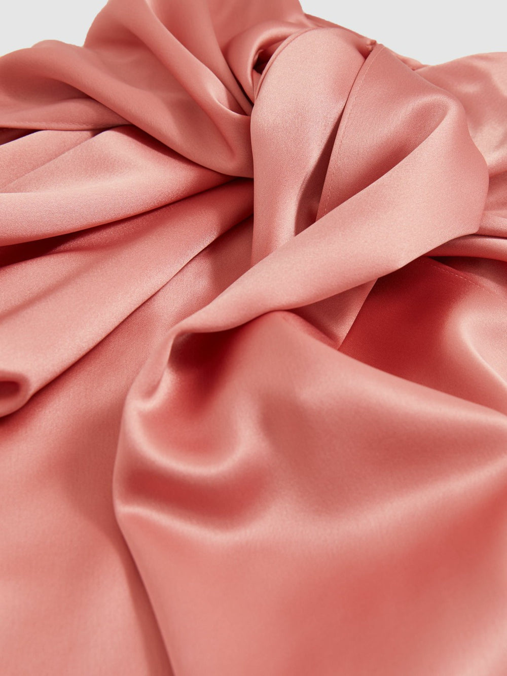 Reiss | Satin Cape Maxi Dress in Pink