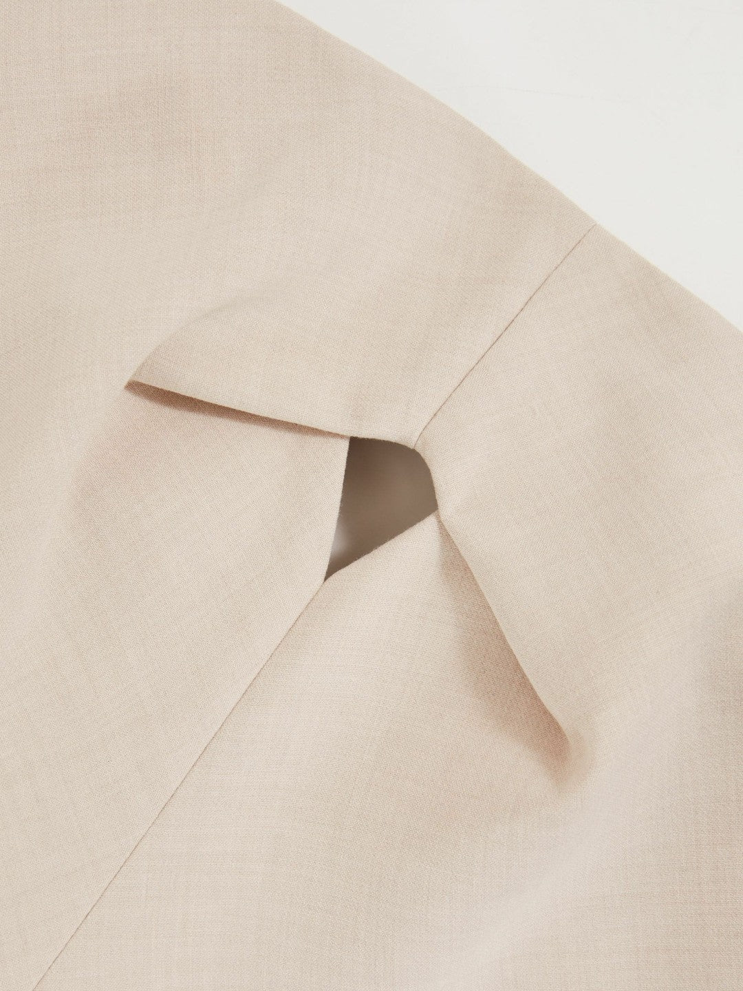Reiss | Double Strap Cut Out Midi Dress in Stone Neutral