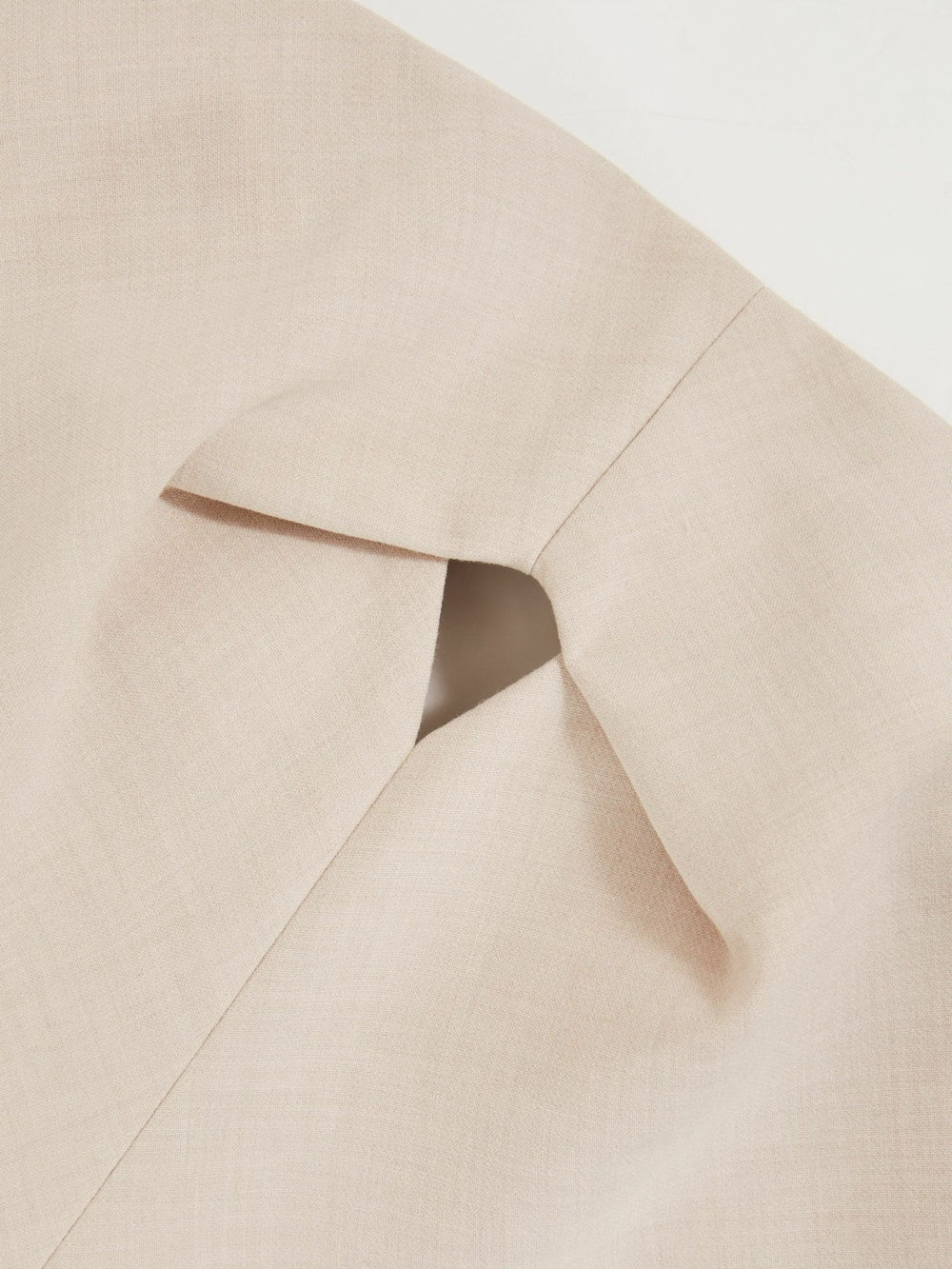 Reiss | Double Strap Cut Out Midi Dress in Stone Neutral