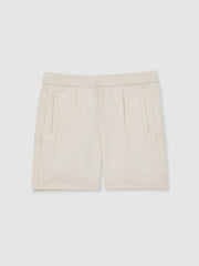 Reiss | 3-9 yrs Relaxed Drawstring Shorts in Off White