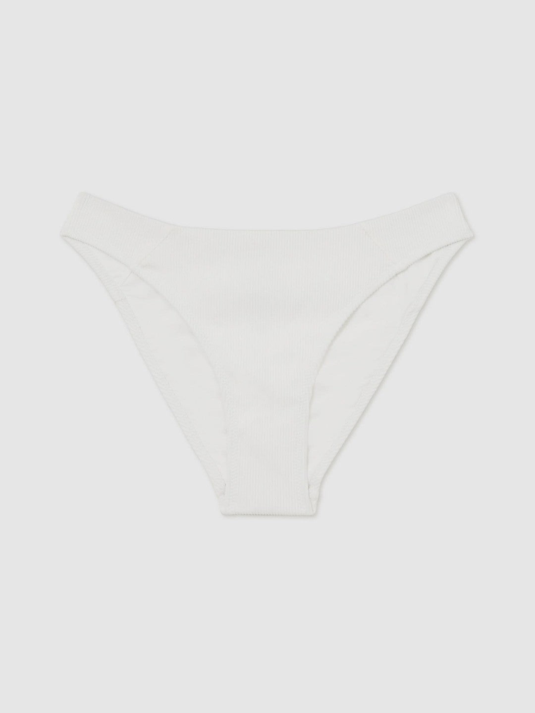 Reiss | Ribbed Bikini Bottoms in White