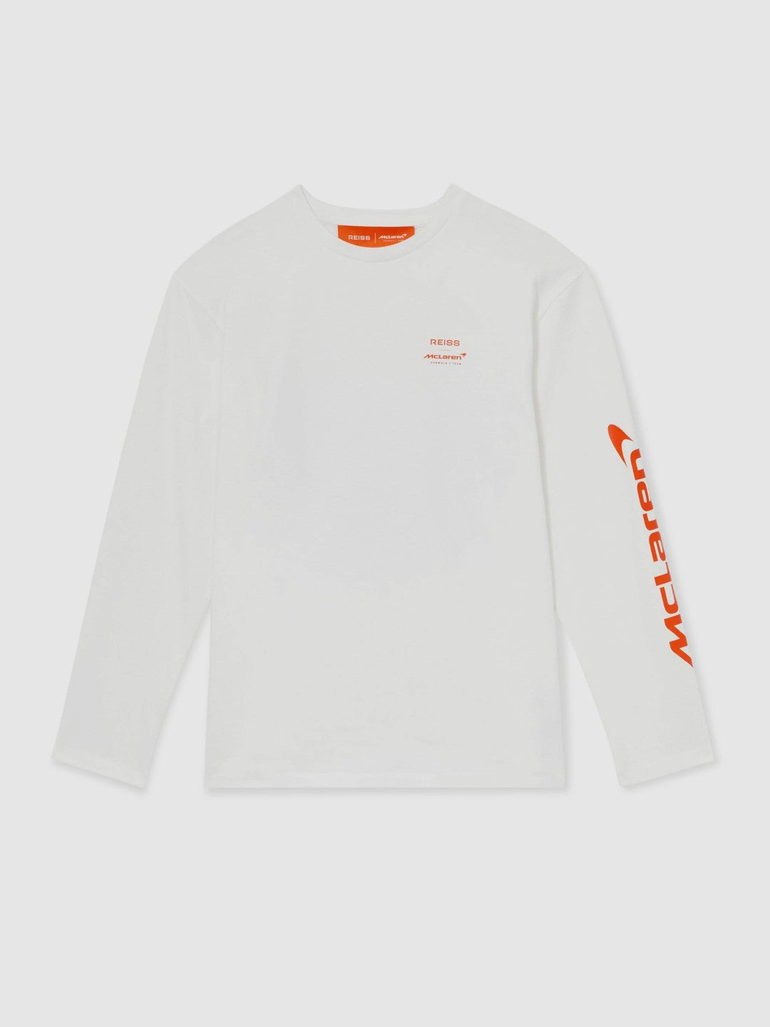 Reiss | Unisex Fit McLaren F1 Team Tyre-Print T-Shirt in White
