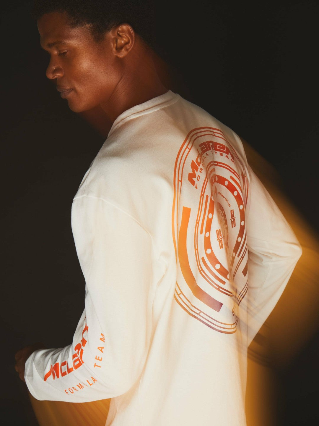 Reiss | Unisex Fit McLaren F1 Team Tyre-Print T-Shirt in White