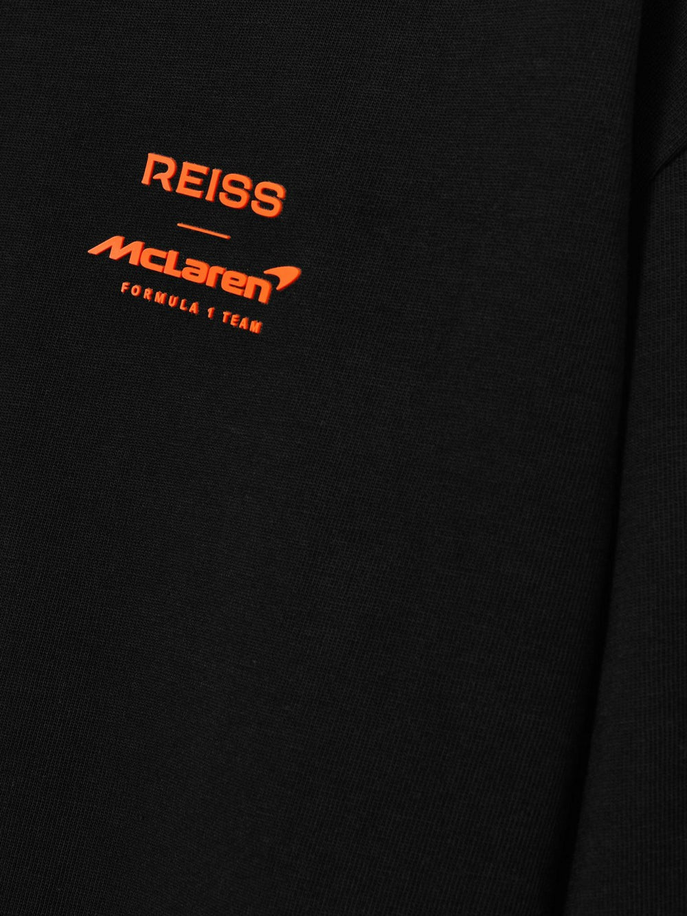 Reiss | Unisex Fit McLaren F1 Team Tyre-Print T-Shirt in Black