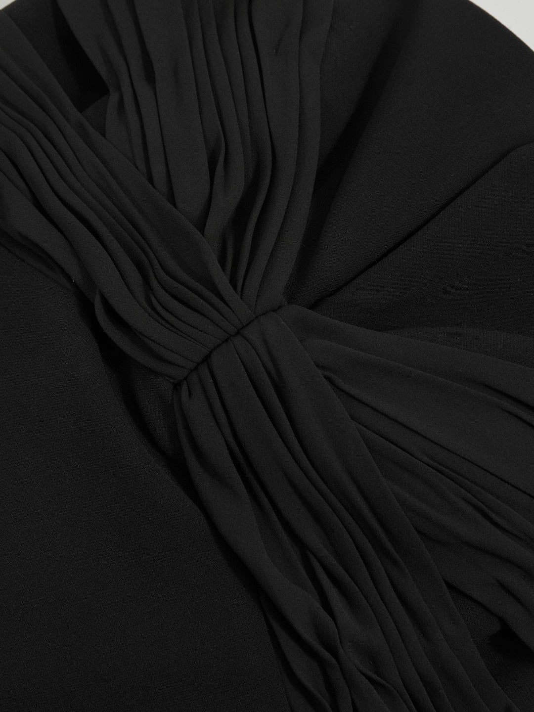 Reiss | Halston Strapless Crepe Midi Dress in Black