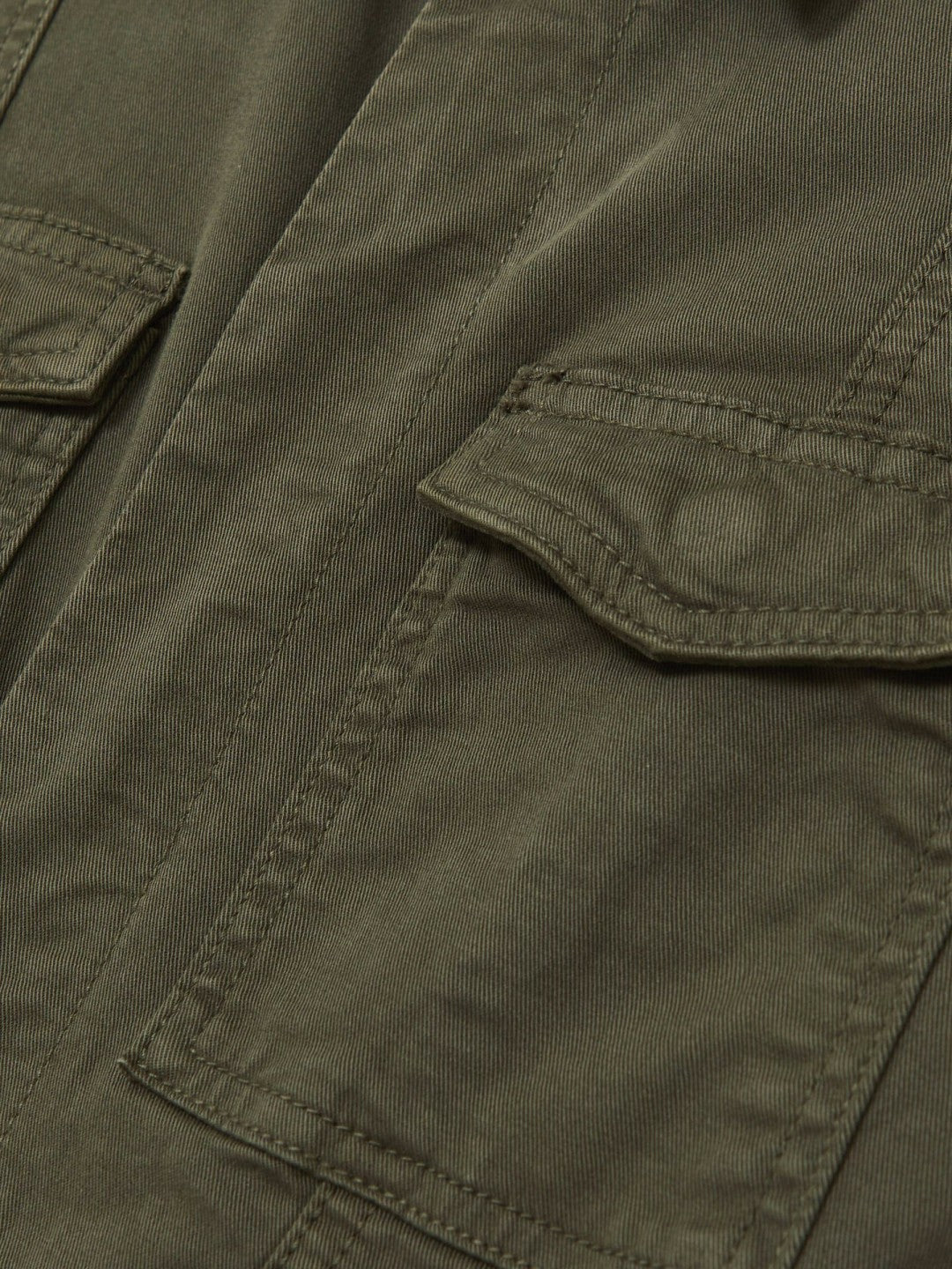 Reiss | Good American Cotton Twill Jumpsuit with Stretch in Khaki