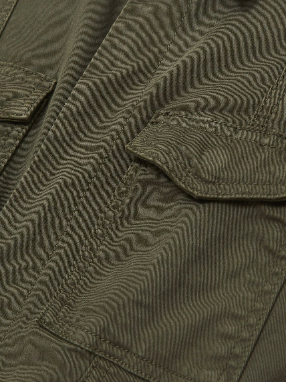 Reiss | Good American Cotton Twill Jumpsuit with Stretch in Khaki