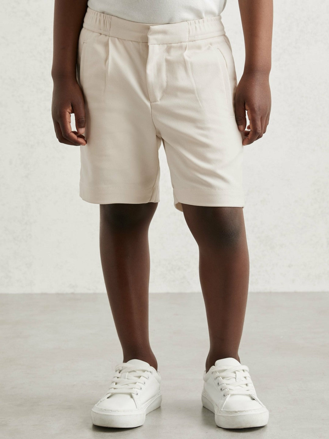 Reiss | 13-14 yrs Relaxed Drawstring Shorts in Off White