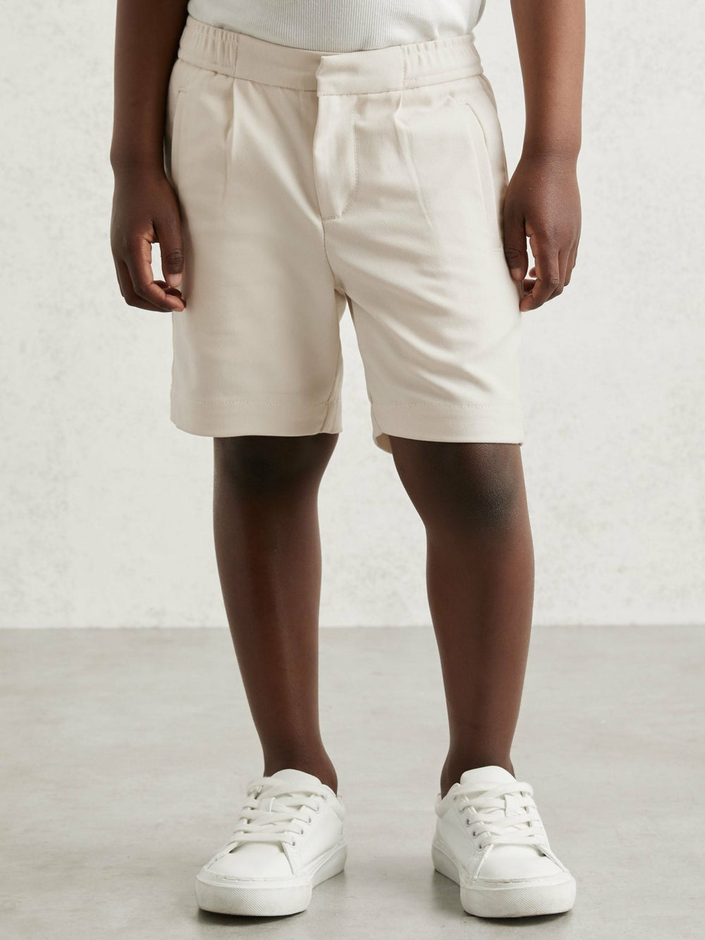 Reiss | 13-14 yrs Relaxed Drawstring Shorts in Off White